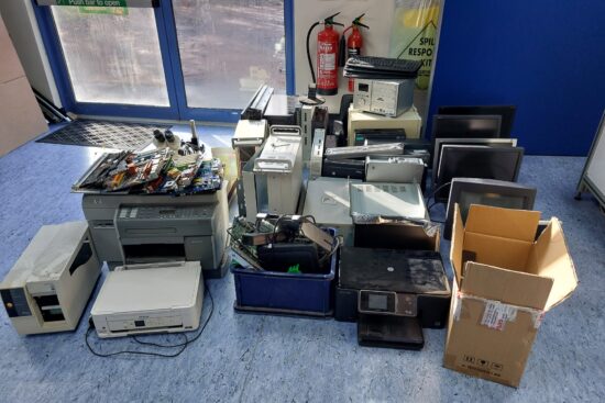 WEEE waste electrical and electronic equipment collection in the UK