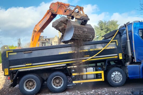 Tipper lorry hire truck construction soil aggregates UK