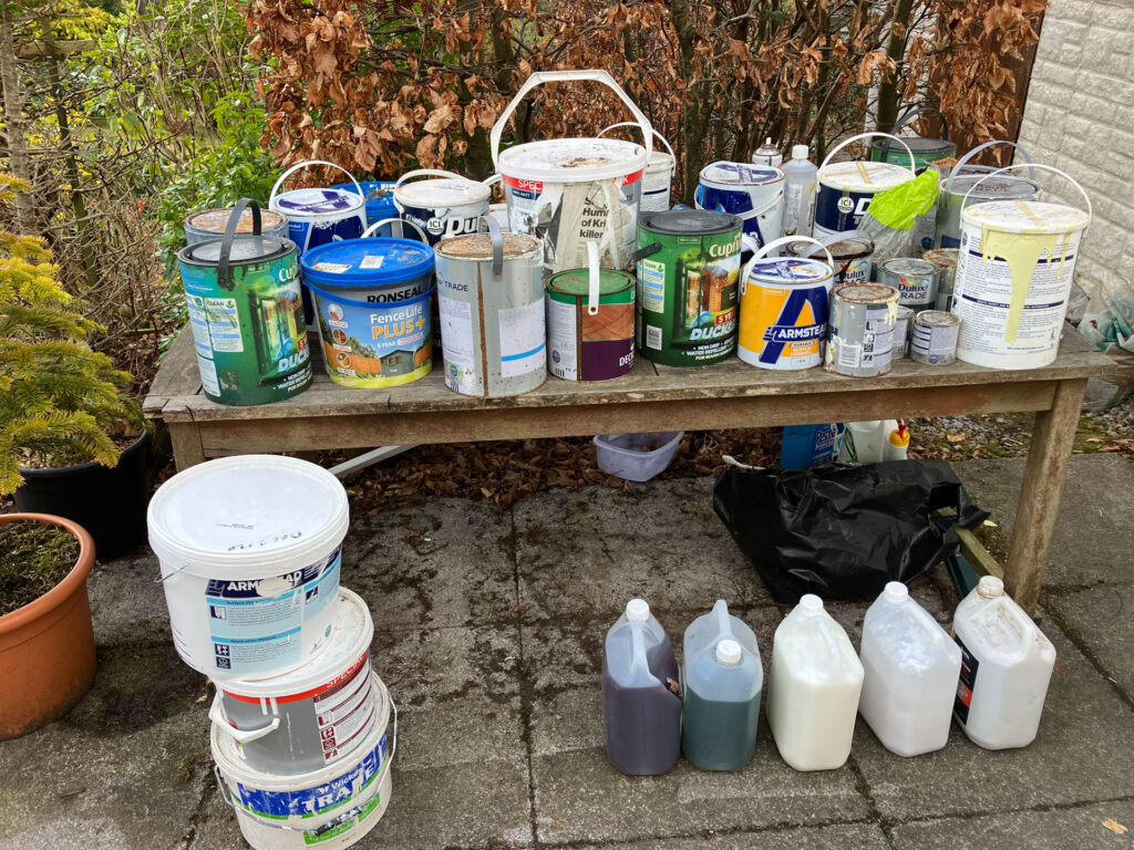 Hazardous Waste collections such as chemicals asbestos paint solvents contaminated soils